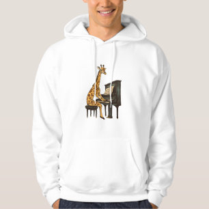 Moletom Girafa Bonita Tocando Piano Girafas Músicas