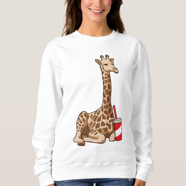 Moletom Girafa com bebida (Frente)