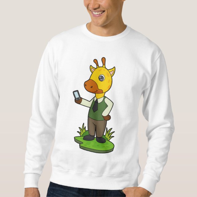 Moletom Girafa com celular (Frente)