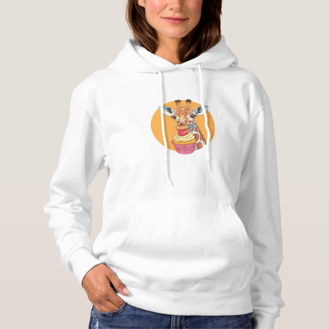 Moletom Girafa com Cupcake (Frente)