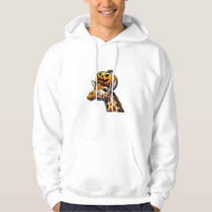 Moletom Girafa com Design do Dia das Bruxas de Pumpkin