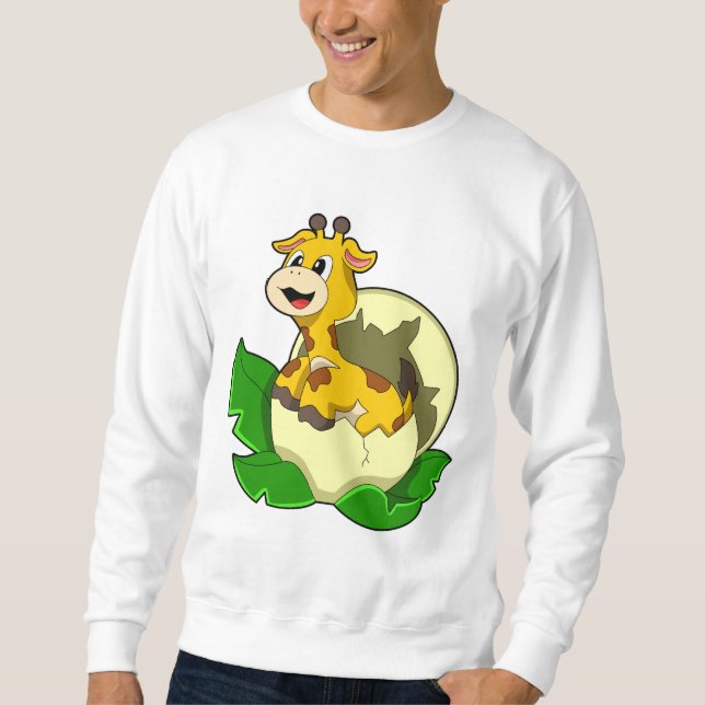Moletom Girafa com Folha e Ovo (Frente)