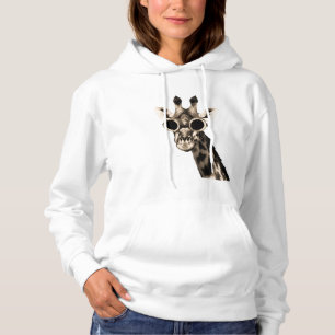 Moletom Girafa com os óculos de proteção dos óculos de