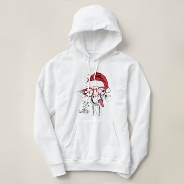 Moletom Girafa de Natal hipster | Feriados (Frente do Design)