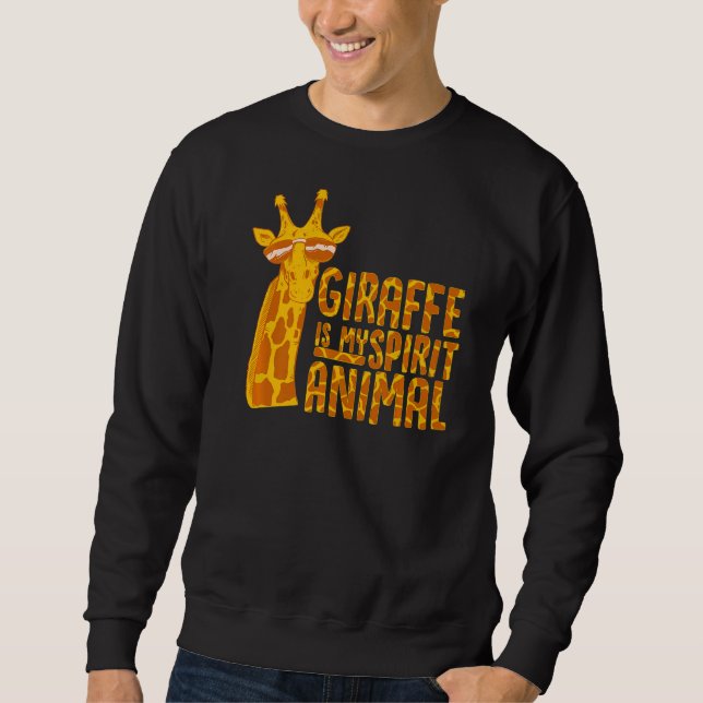 Moletom Girafa É Minha Garota De Animais (Frente)