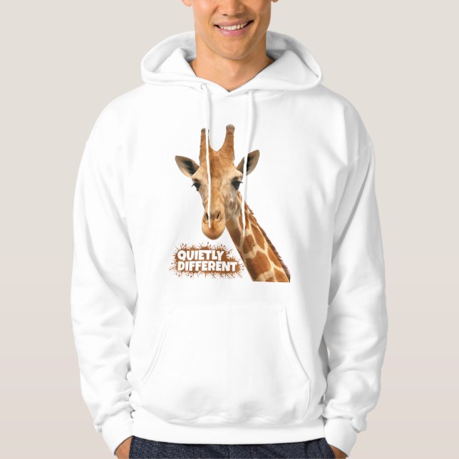 Moletom Girafa Quietamente Diferente - Arte Girafa (Frente)