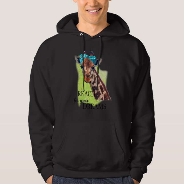 Moletom Girafa Reach For Your Dream Piada Inspirational (Frente)