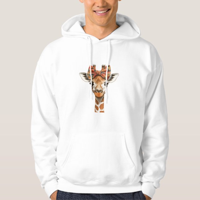 Moletom Giraffe Boho Wildflower Coquette Arco Mãe Mães D (Frente)