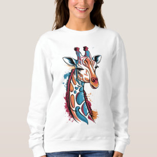 Moletom Giraffe Color Splash - Pop de Abstrato