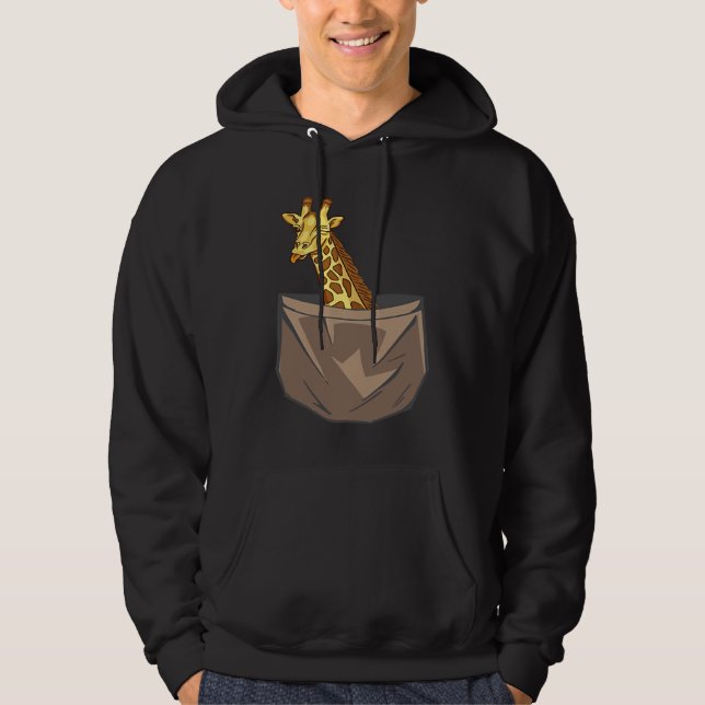 Moletom Giraffe In A Pocket Tall Animal Safari (Frente)