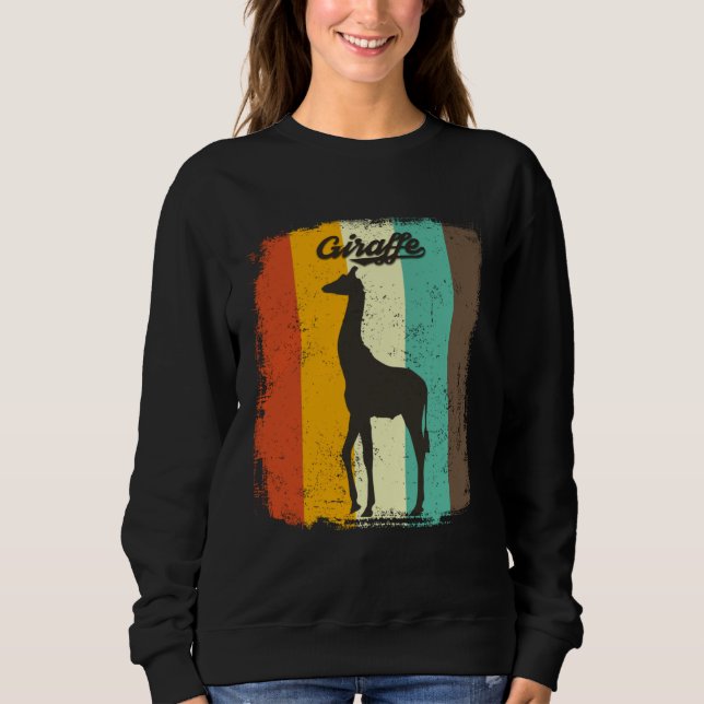Moletom Giraffe  Retro 70s Vintage Animal (Frente)