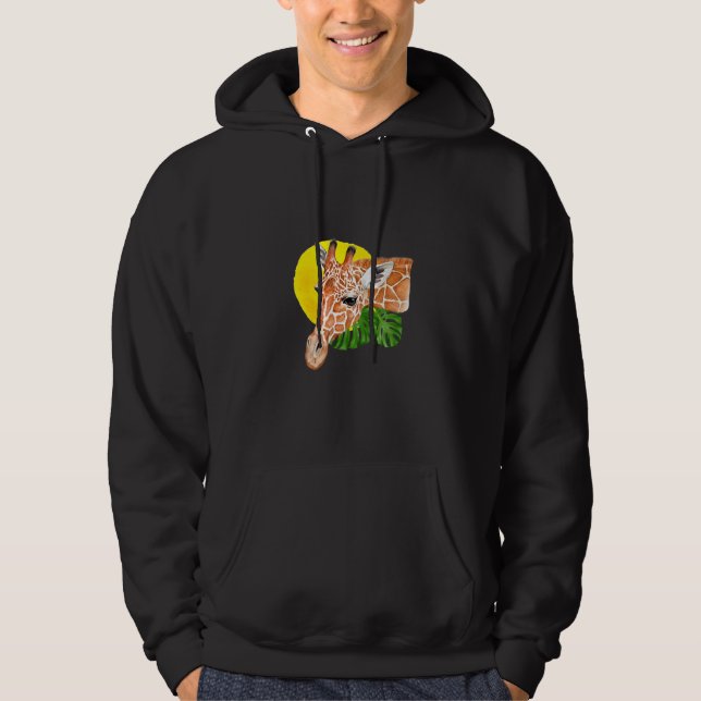 Moletom Giraffe Safari Sun Com Monstera Deixa Natureza (Frente)