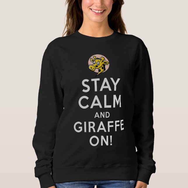 Moletom Giraffe  Zoo Animal Giraffe Girl  Zoo Keeper (Frente)