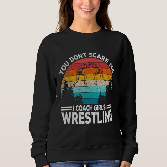 Moletom Girls Scholastic Wrestling Coach Folkstyle Wrestli (Frente)