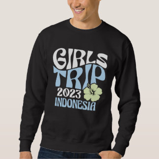 Moletom Girls Trip 2023 Indonesia Beach Destination Retro 