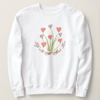 Moletom Girly Floral Heart