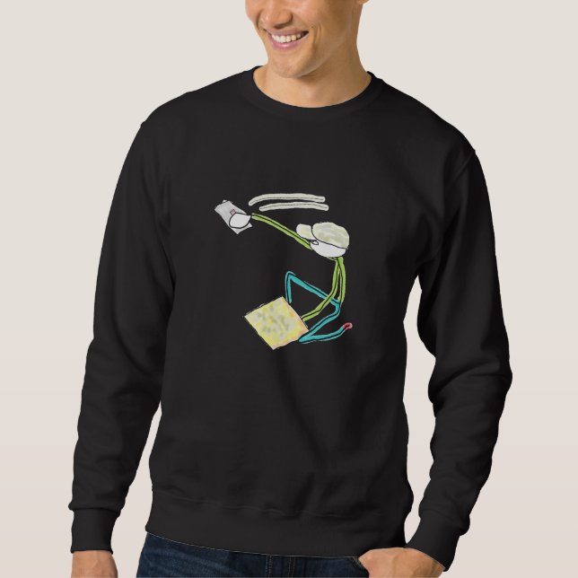 Moletom Giz Stickman Pedreiro (Frente)