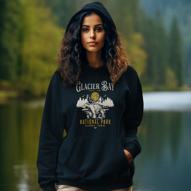 Moletom Glacier Bay National Park Nature Lover Gift (Criador carregado)