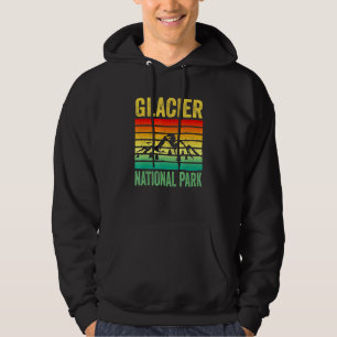 Moletom Glacier National Park Montana Retro Sunset Souveni
