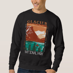 Moletom Glacier National Park Montana Vintage em desgosto