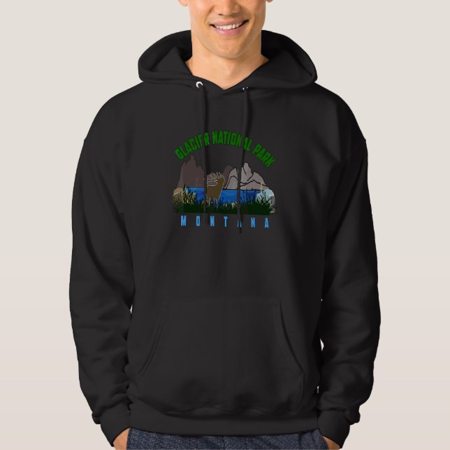 Moletom Glacier National Park Montana Visitor Traveler (Frente)