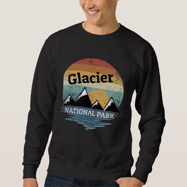 Moletom Glacier National Park National Park Vintage (Frente)