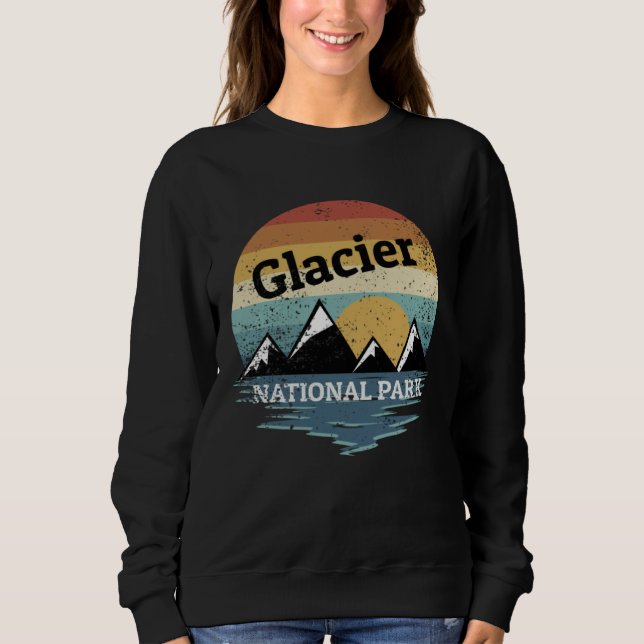 Moletom Glacier National Park National Park Vintage (Frente)
