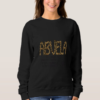 Moletom Glam Glamorous Abuela Meme Leopard Texto impresso