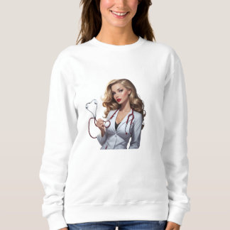 Moletom Glamorous Doctor with Heart Stethoscope 