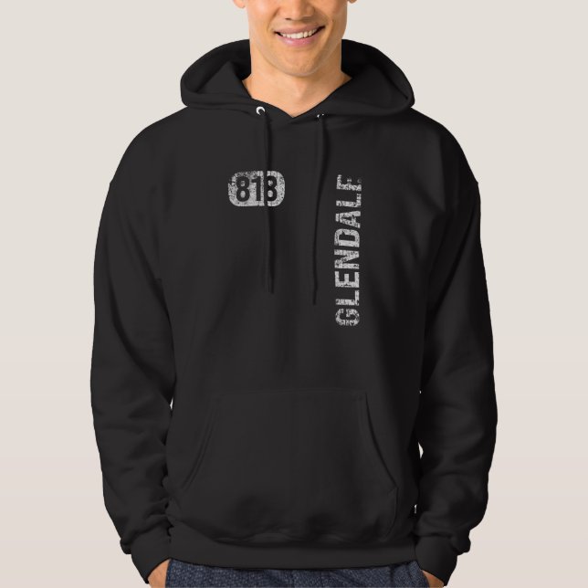 Moletom Glendale California 818 Area Code Retro (Frente)