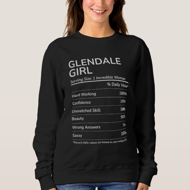 Moletom Glendale Girl Funny Arizona (Frente)