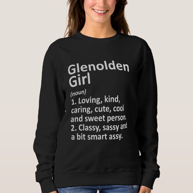 Moletom GLENOLDEN GIRL PA PENNSYLVANIA Funny City Home Roo (Frente)