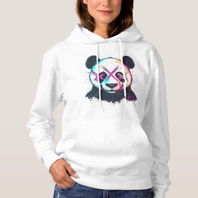 Moletom Glitch Art Panda (Frente)