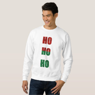 Moletom glitter ho ho mens sweatshirt