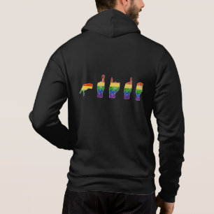 Moletom Glitter LGBT Rainbow Orgulho ASL