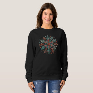 Moletom Glitter Watercolor Snowflake