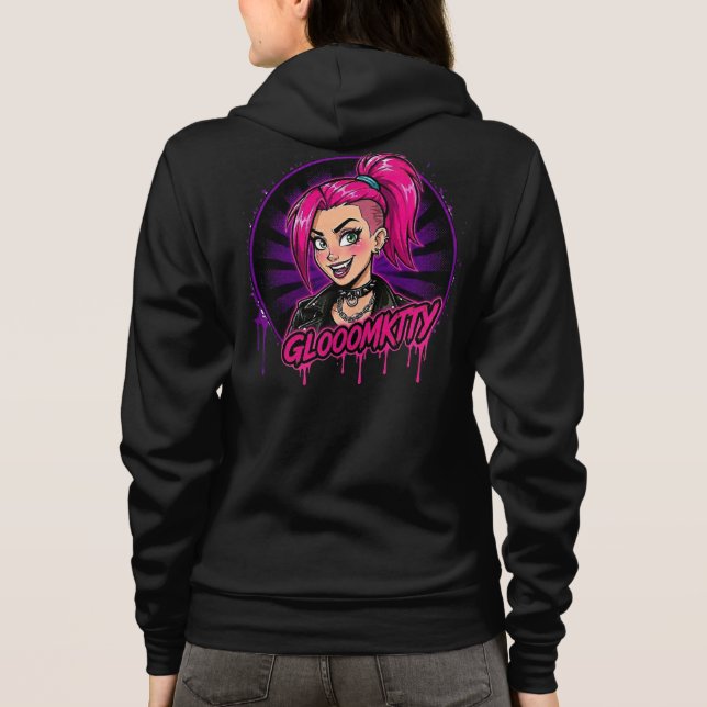 Moletom Gloomkitty com zíper (Verso)