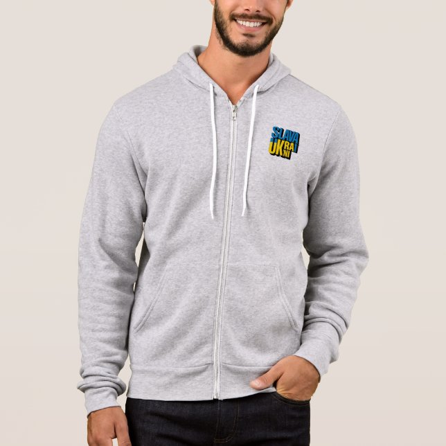 Moletom Glória à Ucrânia Gráfico, Orgulho Ucraniano Design (Frente)