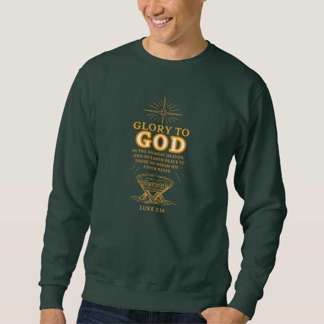 Moletom Glory to GOD - Christmas (Frente)