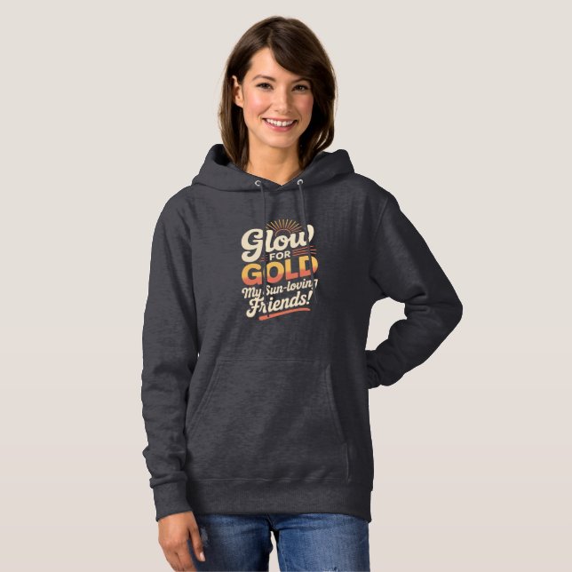 Moletom  Glow for Gold Retro Sun (Frente Completa)