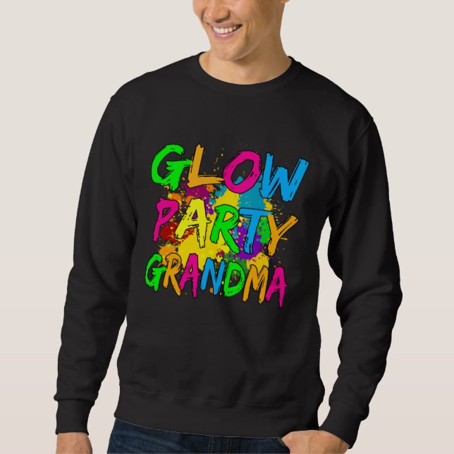 Moletom Glow Party Clothing Glow Party  Glow Party Grandma (Frente)