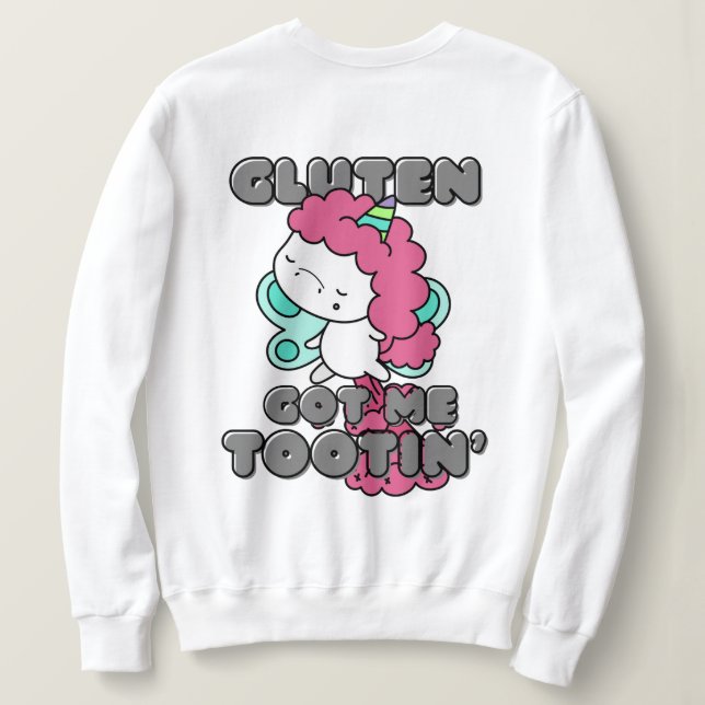 Moletom Gluten Me Trouxe Tootin - Doença Celular (Verso do Design)