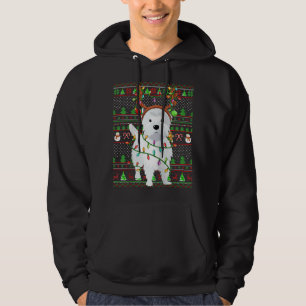 Moletom Gly Xmas Sweater Style Luzes Cachorro Vestido