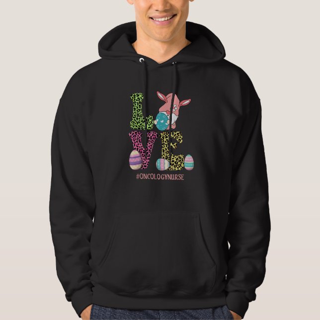 Moletom Gnome Gnomo Leopard Oncologia Enfermeira Feliz Eas (Frente)