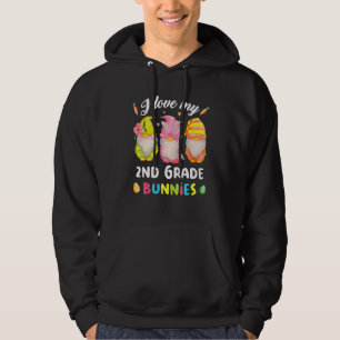 Moletom Gnome I Love My segundo Grade Bunnier Professora E