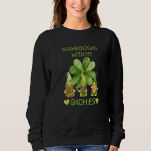 Moletom Gnome Irish Shamroching Com O Meu Rua De Gnomos Pa