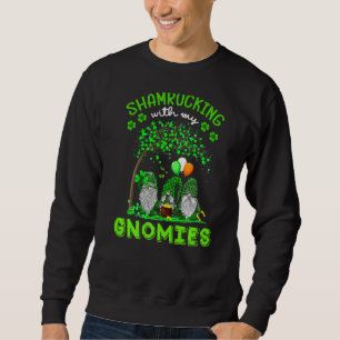 Moletom Gnome Irish Shamroching Com O Meu Rua De Gnomos Pa
