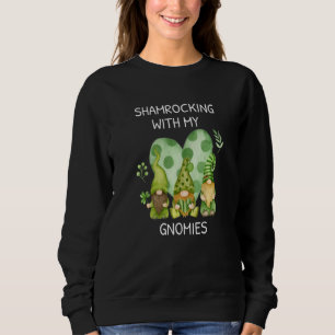 Moletom Gnome Irish Shamroching Com O Meu Rua De Gnomos Pa