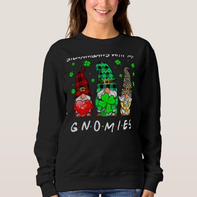 Moletom Gnome Rua Patrick S Day Shenanigans Com Meus Gnomo (Frente)