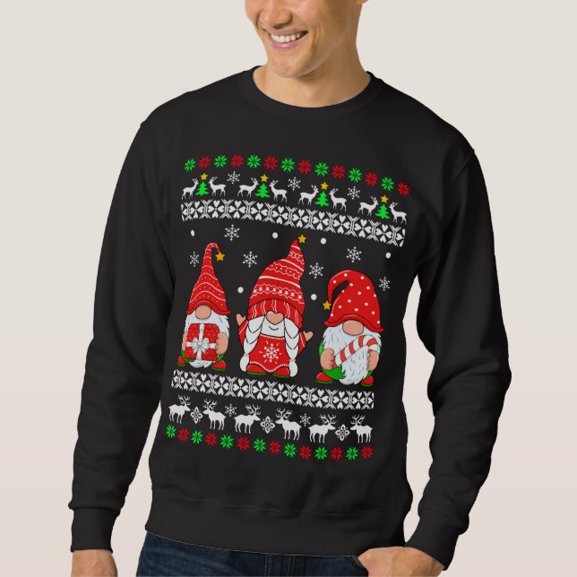 Moletom Gnome Ugly Christmas Sweater Gnomos (Frente)